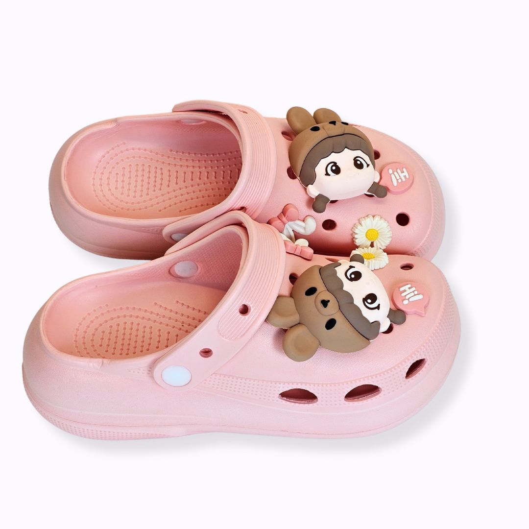 Pink Whimsical Bunny Clogs