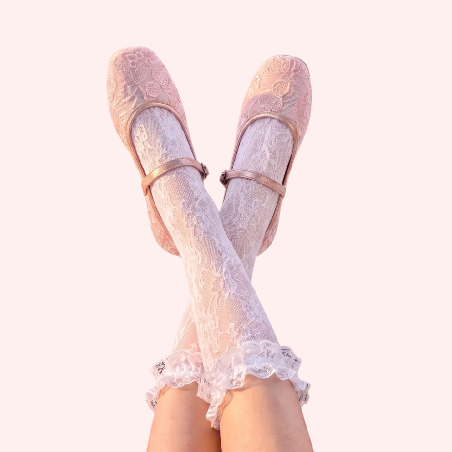 Pink Lace Mary Jane