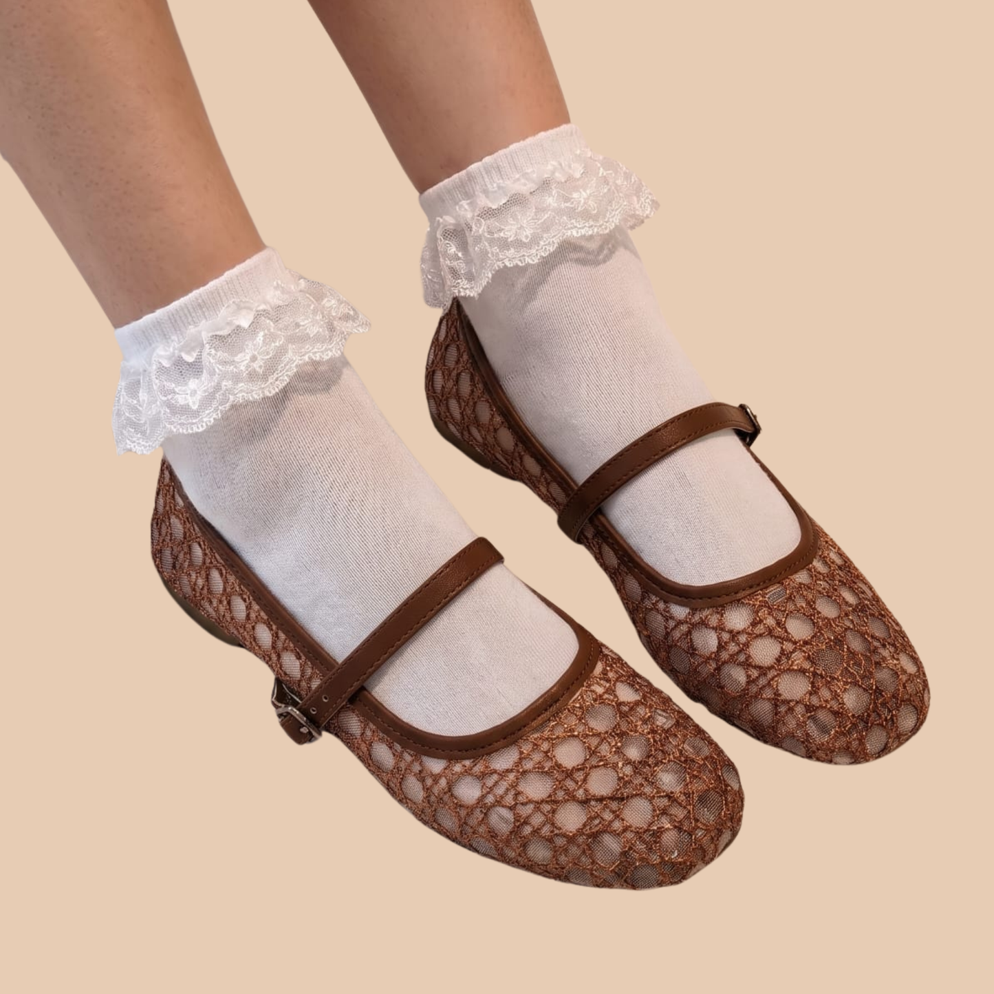 Cocoa Lace Mary Jane