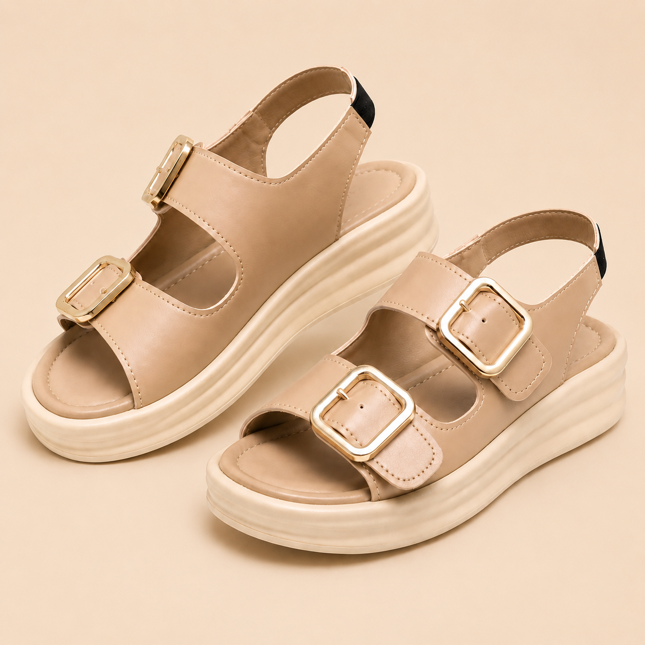 Buttercup Double Buckle Platform Sandals