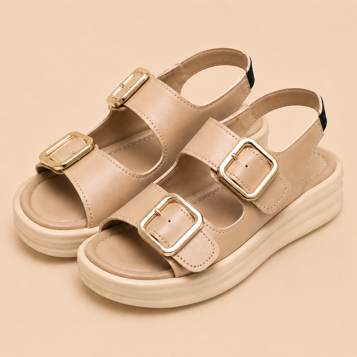 Buttercup Double Buckle Platform Sandals