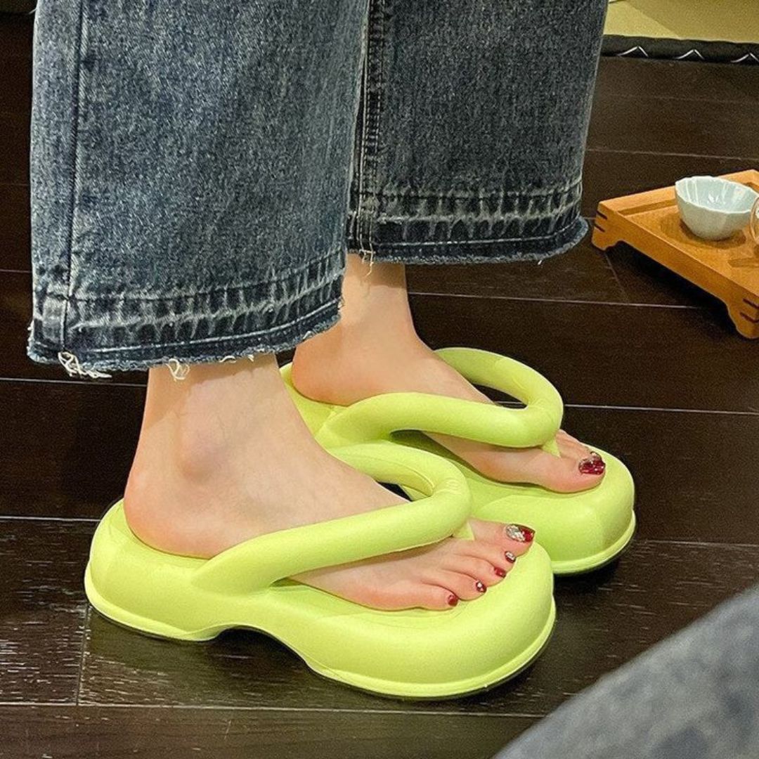 Neon Thick Sole Comfy Flip Flop