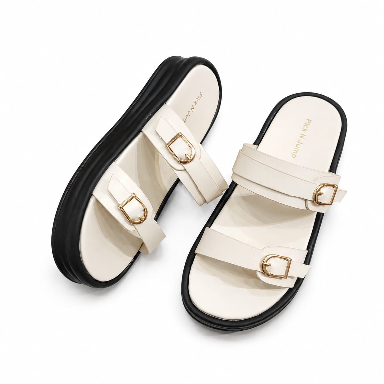 Coco Black Sole Platform Slides