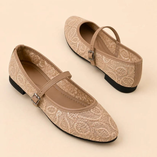 Nude Lace Mary Jane