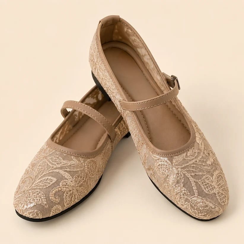 Nude Lace Mary Jane